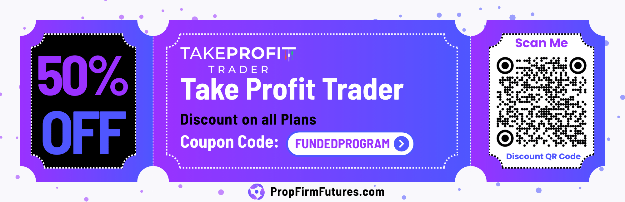 Take Profit Trader Coupon Code - Take Profit Trader Discount Code - PropFirmFutures.com