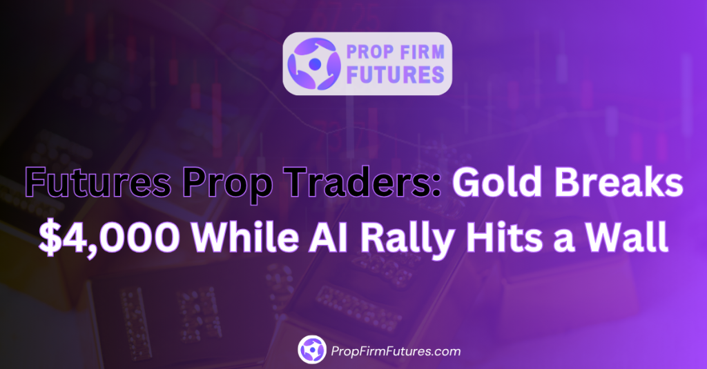 Futures Prop Traders: Gold Breaks $4,000 While AI Rally Hits a Wall