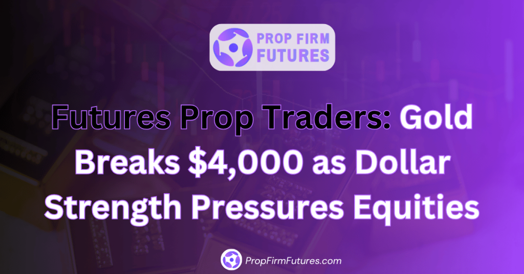 Futures Prop Traders: Gold Breaks $4,000 as Dollar Strength Pressures Equities