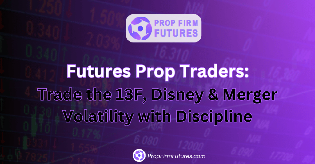 Futures Prop Traders: Trade the 13F, Disney & Merger Volatility with Discipline