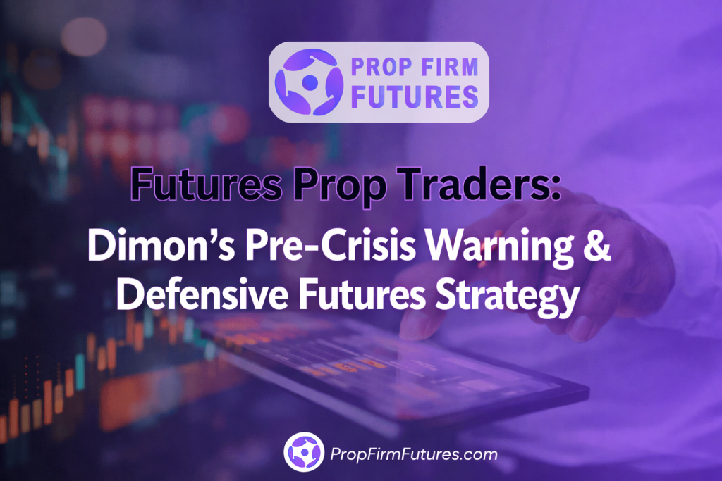Futures Prop Traders: Dimon's Pre-Crisis Warning & Defensive Futures Strategy
